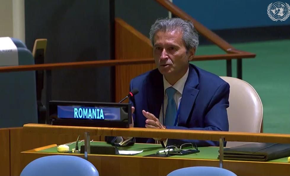 Reprezentantul Permanent al României la ONU a pledat pentru protejarea resurselor de apă la reuniunea ONU la nivel înalt pe tema “Implementarea obiectivelor privind apa ale Agendei 2030”