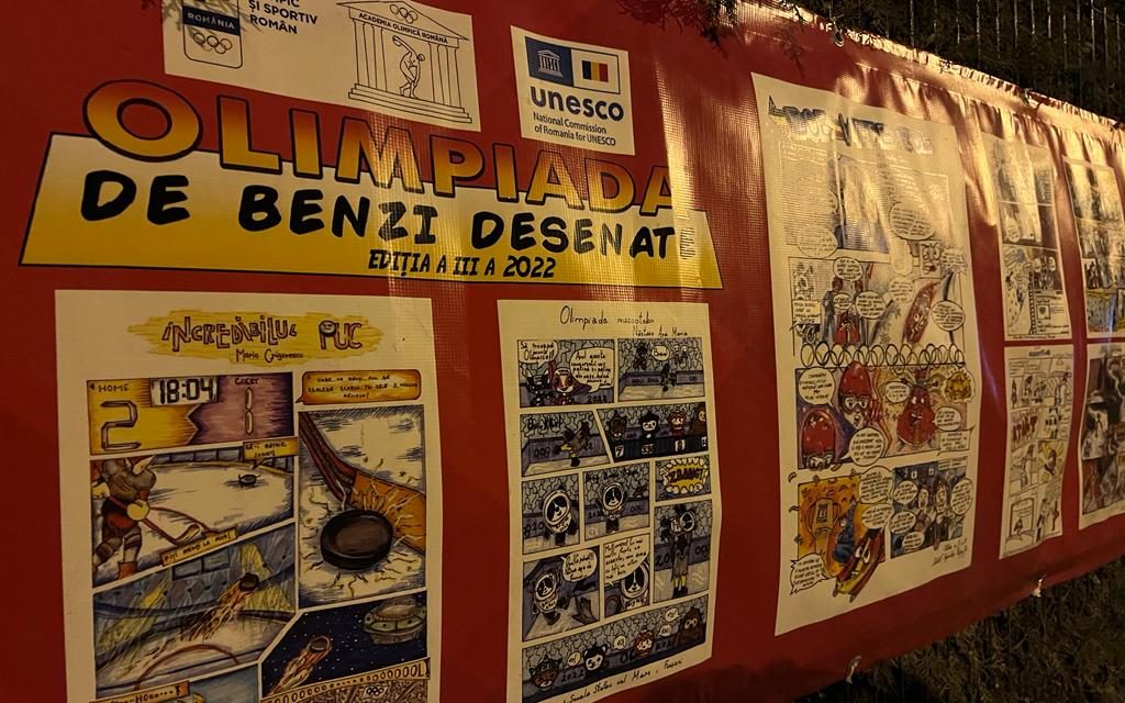 Expoziția retrospectivă a Olimpiadei de Benzi Desenate a ajuns la Constanța!